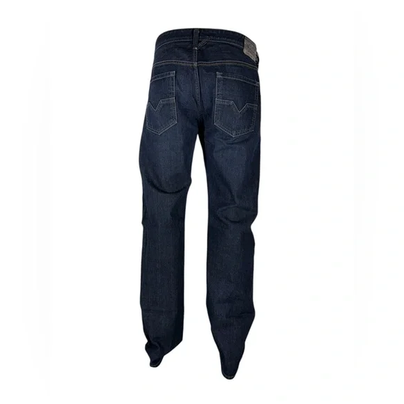 DIESEL Mens 38 X 32 Jeans Larkee Wash 0RUS7 Blue Regular Straight 100% Cotton